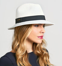 Load image into Gallery viewer, Panama Hat Shanghai Unisex White/Black UPF50+
