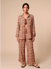 Load image into Gallery viewer, Model Front: Women's Beach Shirt — Tie-Dye, UPF50+
