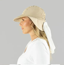 Load image into Gallery viewer, Image 02: Uv Line Floppy Hat San Remo Areia Offwhite Upf50+
