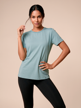 Load image into Gallery viewer, Gallery: Women's UV Beach Top — Green, UPF50+
