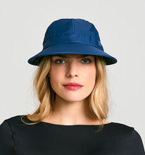 Load image into Gallery viewer, Model Front: Uv Line Caps Visor Nice Fem Navy Blue Upf50+
