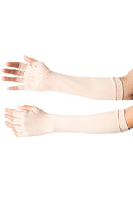 Load image into Gallery viewer, Fingerless Long Gloves Beige UPF50+
