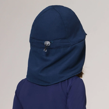 Load image into Gallery viewer, Model Back: Uv Line Flap Hat Legionario Basic Kids Marinho Upf50+
