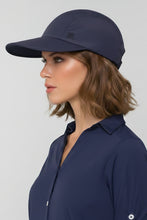 Load image into Gallery viewer, Image 02: Visor Capri Colors Nac Fem Navy Blue UPF50+
