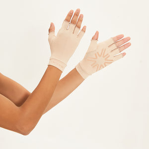 Short Gloves Chocolate UPF50+