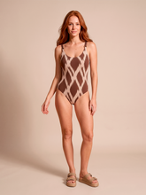 Load image into Gallery viewer, Model Front: Swimsuit Ibiza Diamond UPF50+
