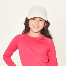 Load image into Gallery viewer, Model Front: Uv Line Caps Cap Teens Colors Inf Sand Upf50+

