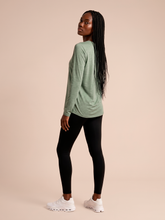 Load image into Gallery viewer, Model Back: Women's Long Sleeve Rash Guard — Green, UPF50+
