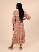 Load image into Gallery viewer, Model Back: Long Beach Shirtdress — Tie-Dye, UPF50+
