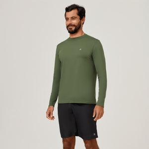 Rash guard UV PRO Long Sleeve UPF50+ - Army Green
