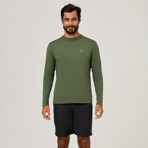 Rash guard UV PRO Long Sleeve UPF50+ - Army Green