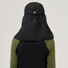 Load image into Gallery viewer, Teens Legionnaire Cap Black UPF50+
