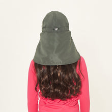 Load image into Gallery viewer, Teens Legionnaire Cap Army Green UPF50+
