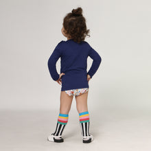 Load image into Gallery viewer, Baby Rash Guard Navy Blue UPF50+
