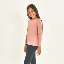 Load image into Gallery viewer, Kids Rash Guard Long Sleeve Rose UPF50+

