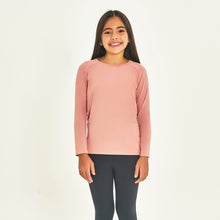Load image into Gallery viewer, Kids Rash Guard Long Sleeve Rose UPF50+
