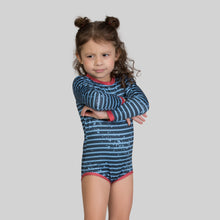 Load image into Gallery viewer, Kids Onesie Stripes UPF50+
