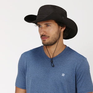 Floppy Hat Safari Black UPF50+