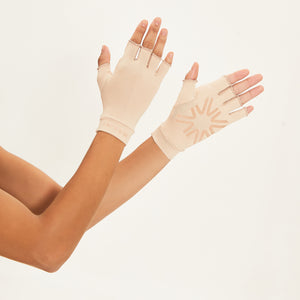 Short Gloves Chocolate UPF50+