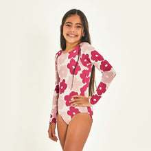 Load image into Gallery viewer, Swimsuit Flowers Long Sleeve UPF50+
