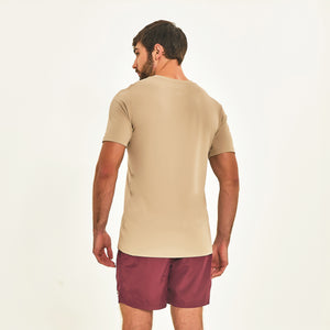 T-Shirt Sport Fit Beige UPF50+
