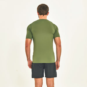 T-Shirt Sport Fit Army Green UPF50+