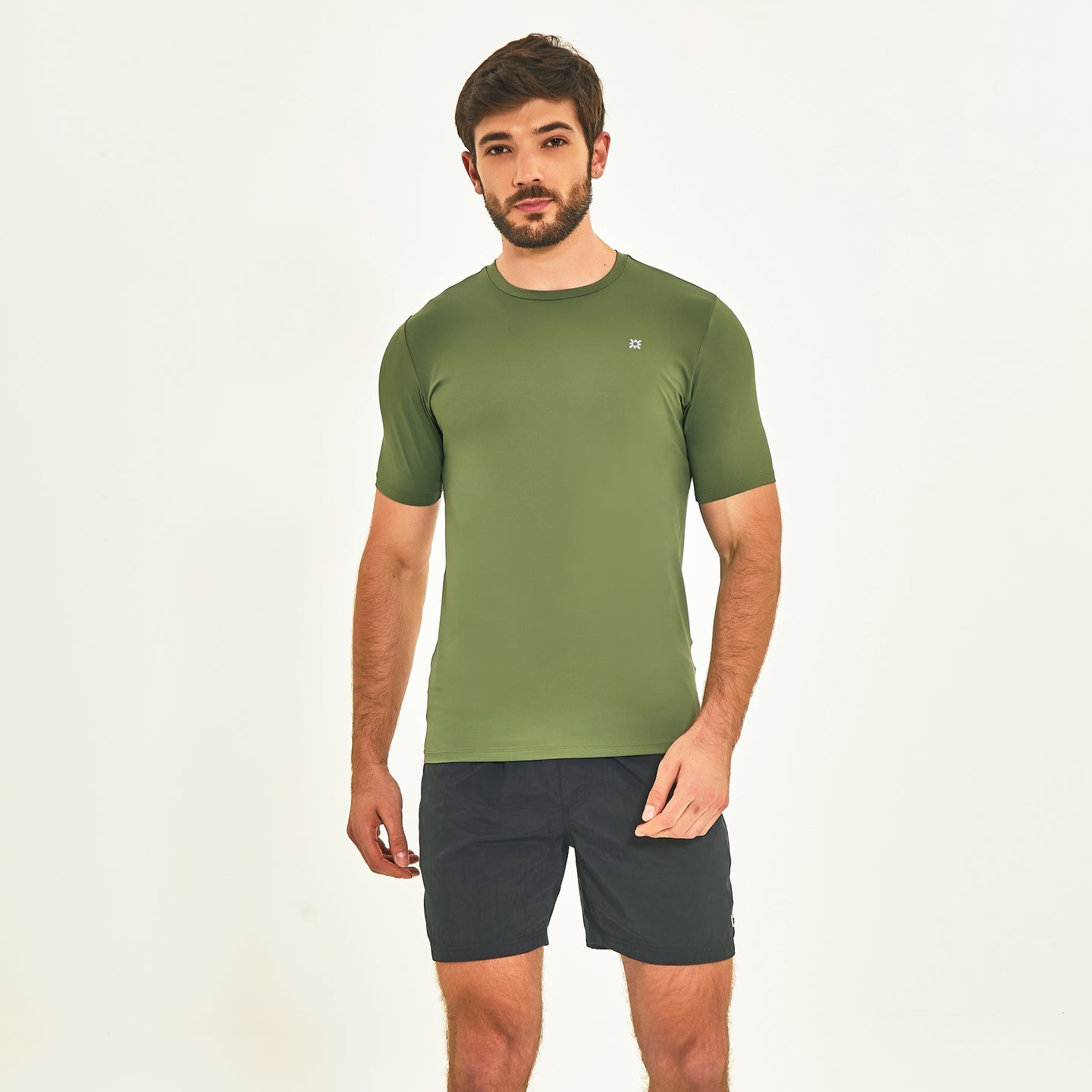 T-Shirt Sport Fit Army Green UPF50+
