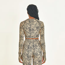 Load image into Gallery viewer, Long Sleeve Top Zebra UPF 50+

