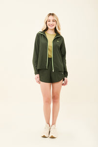 Image 06: Uv Line Fitness Cover Up Bag-Foldable Windbreaker Jacket Verde Militar