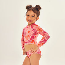 Load image into Gallery viewer, Image 02: Uv Line Girl&#39;s Two-Piece Bikini Girl Solar Rose
