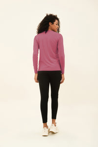 Model Back: Uv Line Rash Guard Camiseta Uvpro Br Ml Malva Upf50+