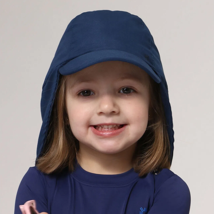 Model Front: Uv Line Flap Hat Cap Leg Basic Kids Imp Inf Marinho