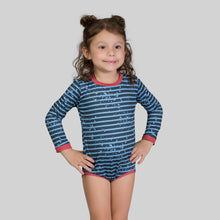 Load image into Gallery viewer, Gallery: Uv Line Baby Swimwear Macaquinho Baby Listras Upf50+
