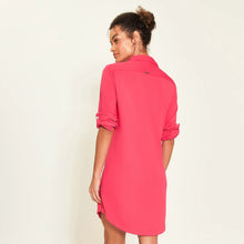 Load image into Gallery viewer, Model Back: Uv Line Maxi Dresses Shirtdress Copenhagen Pink Upf50+
