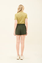 Load image into Gallery viewer, Model Back: Uv Line Fitness Bottom Short Race Verde Militar Upf50+
