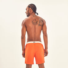 Load image into Gallery viewer, Model Back: Uv Line Short For Men / Bermuda Shorts Boxer Orange Upf50+

