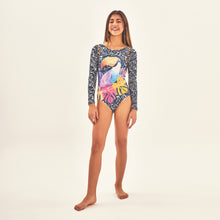 Load image into Gallery viewer, Image 05: Uv Line Girl&#39;s One-Piece Swimsuit Girl Tucano Upf50+
