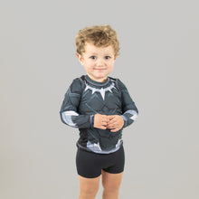 Load image into Gallery viewer, Kids Rash Guard - Black Panther Long Sleeve top UPF50+
