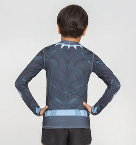 Kids Rash Guard - Black Panther Long Sleeve top UPF50+