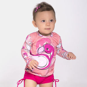 Baby/Toddler Flamingo Long Sleeve Top UPF50+