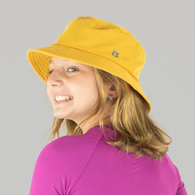 Load image into Gallery viewer, Kids Bucket Hat UPF50+ - Gold Yellow

