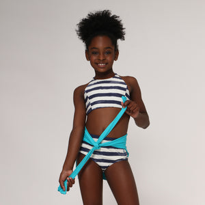 2 Piece Bikini Set Stripes Kids UPF50+