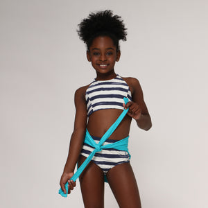 2 Piece Bikini Set Stripes UPF50+