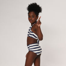 Load image into Gallery viewer, 2 Piece Bikini Set Stripes Kids UPF50+
