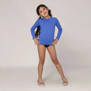 Kids Rash Guard UVPRO Long Sleeve UPF50+ - Blue