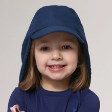 Load image into Gallery viewer, Baby/Toddler Legionnaire Cap Navy UPF50+
