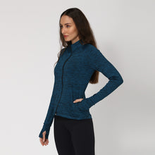 Load image into Gallery viewer, Zip up Sweatshirt Newfit Navy UPF50+
