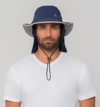 Load image into Gallery viewer, Hat Kansas Navy/Grey UPF50+
