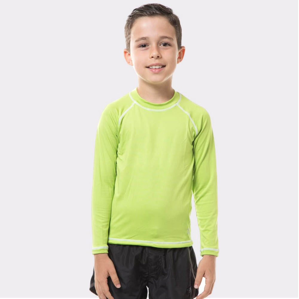Kids Rash Guard Long Sleeve Lemon UPF50+