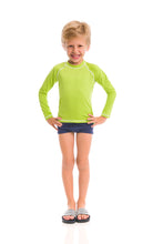 Load image into Gallery viewer, Kids Rash Guard Long Sleeve Lemon UPF50+
